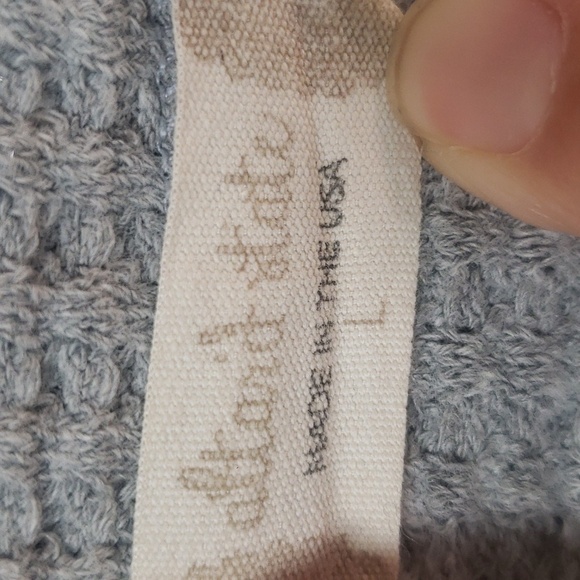 Alter'd State Top Women's Gray Waffle Knit V-Neck Crop Loungewear - Picture 2 of 5